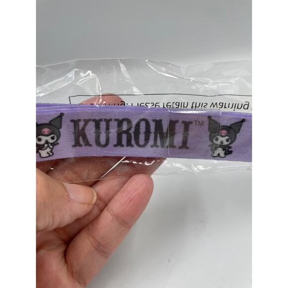 Sanrio Kuromi Lanyard Purple Round One 1 Anime Cartoon Rival Rabbit - Picture 1 of 3
